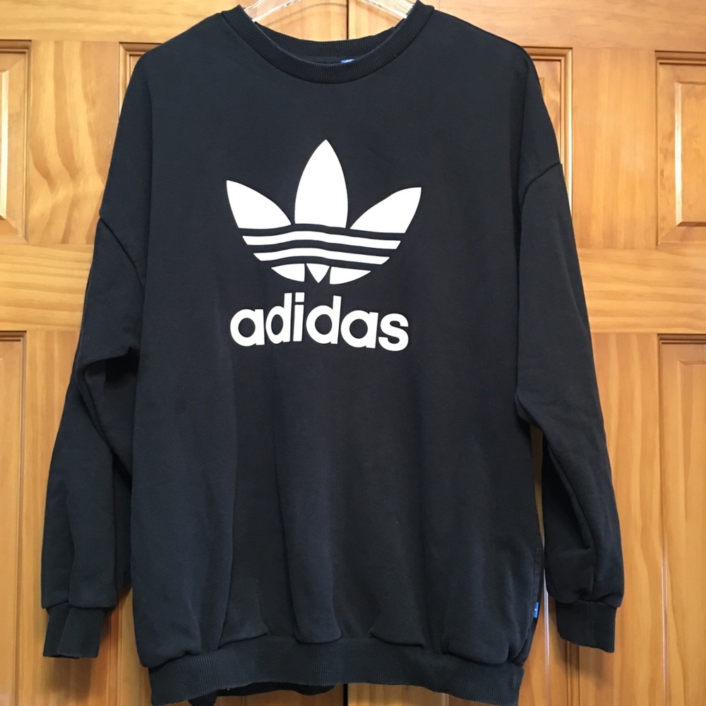 Adidas Trefoil Black Sweatshirt XL